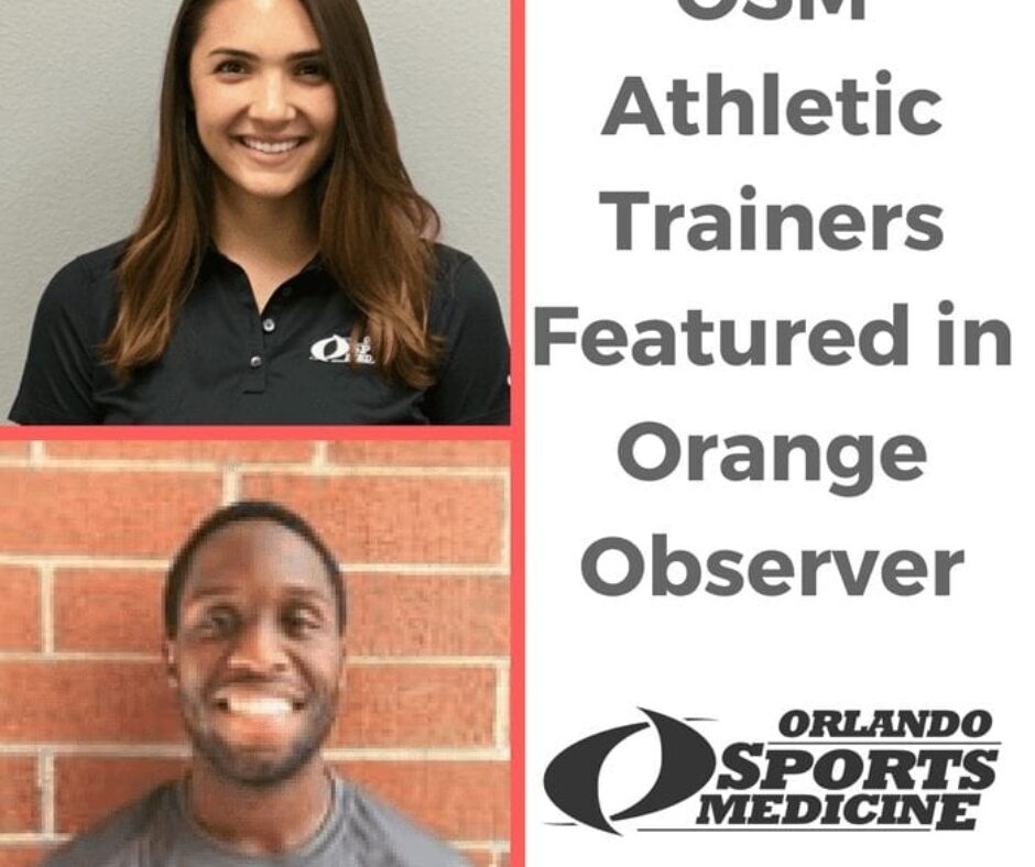 OSM Athletic Trainers Featured in Orange Observer